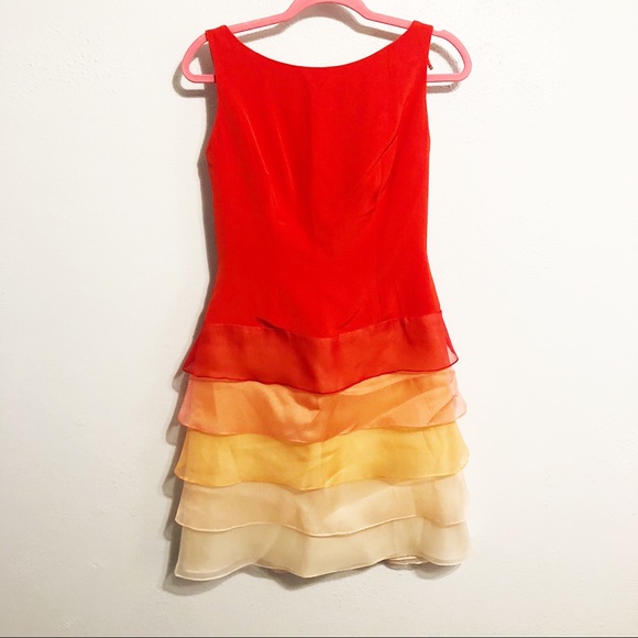 Lily Samii Dresses & Skirts - Lily Sami 100% silk tiered dress size 6